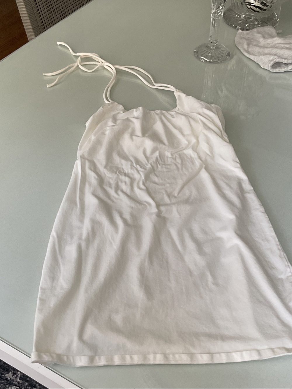 Victoria’s SECRET White Halter Slip Dress - BRA TOP DRESS